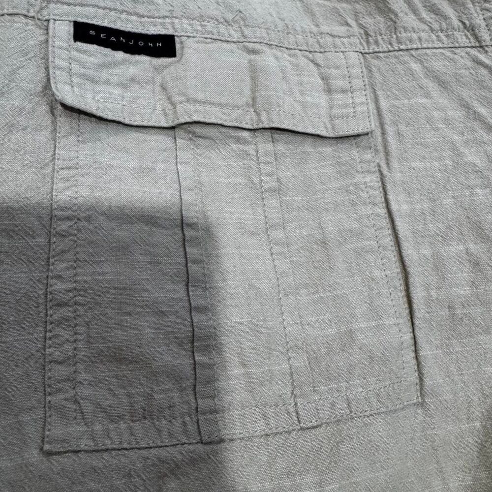Sean-john Men's Cream and Tan Shirt - Picture 2 of 8